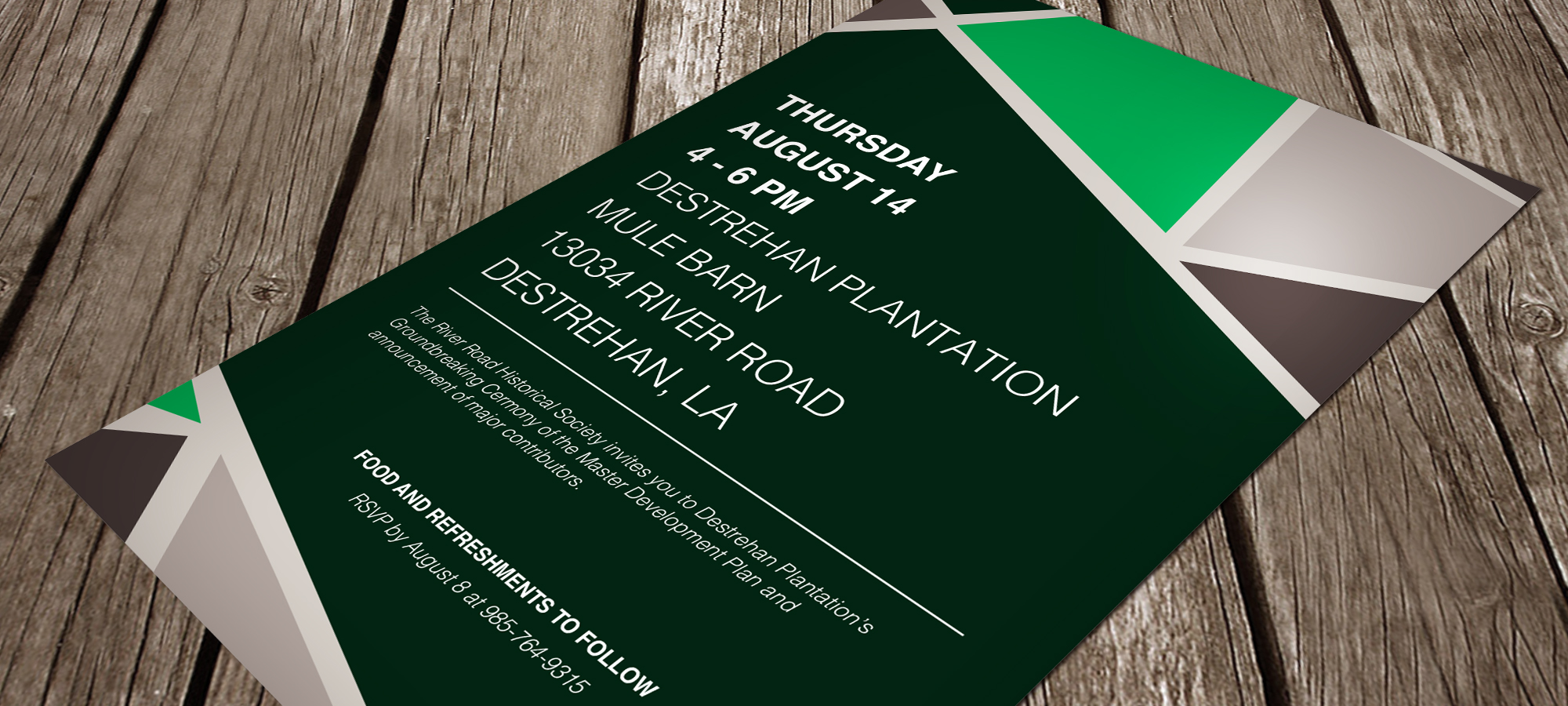 Invitation Card Design Back